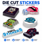 Die Cut Custom Personalised Vinyl Stickers