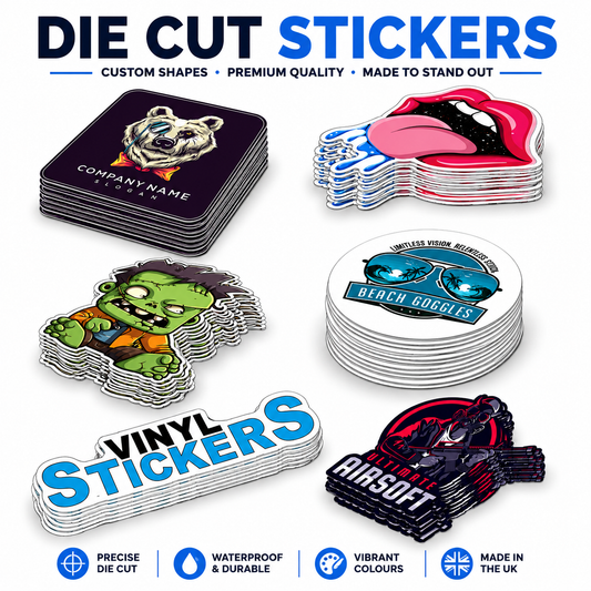 Die Cut Custom Personalised Vinyl Stickers