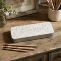 Personalised Metal Pencil Tin Botanical