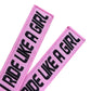 I ride like a girl - Embroidered Keyring