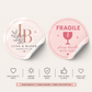 Custom Round Vinyl Waterproof Stickers/ Logo Business
