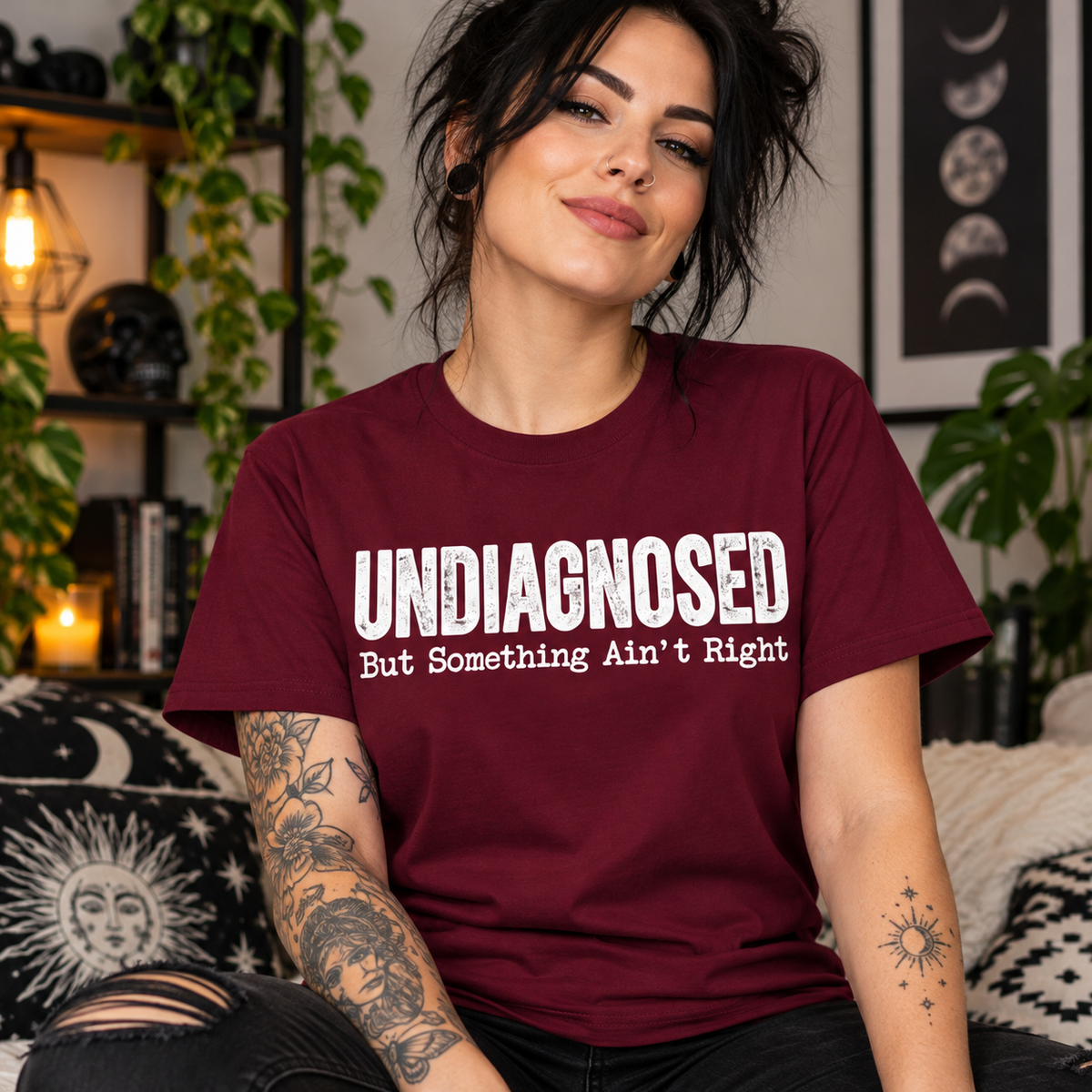 Undiagnosed But Something Ain't Right – Funny Sarcastic Unisex T-Shirt