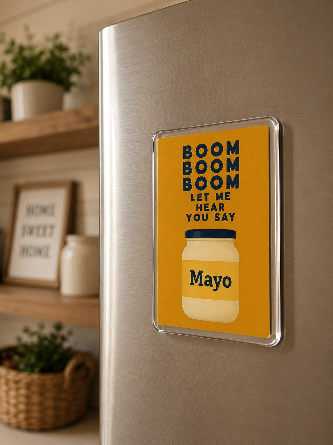 Boom Boom Let Me Hear You Say Mayo - Acrylic Fridge Magnet