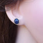 Silver 8x6 Cup Ear Stud - 0797