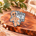 Thinking of You – Funny Voodoo Doll Enamel Pin Badge