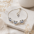 Three Stone Heart Bracelet