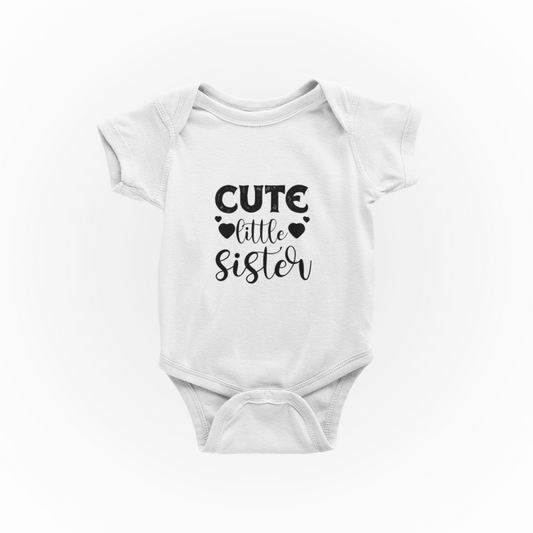 Cute Little Sister Girls - Baby Vest