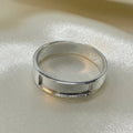 Gents Sterling Silver Channel Memorial Ring