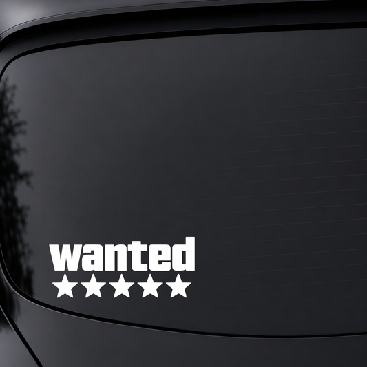 Wanted GTA Inspired - Vinyl Decal