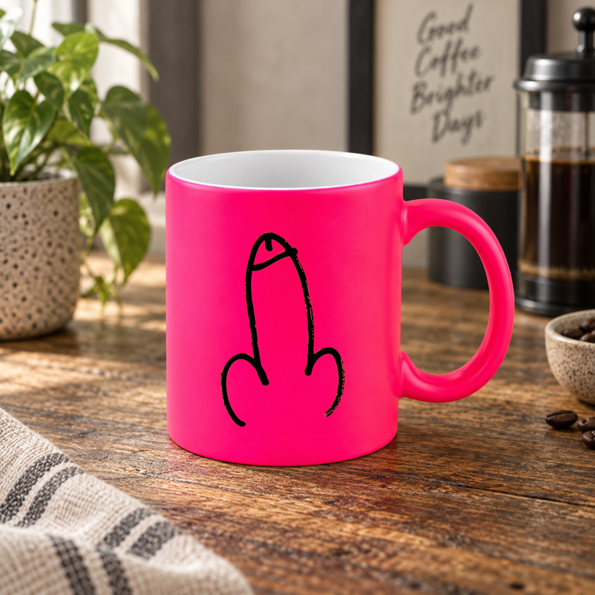Willy Drawing - Neon Mug