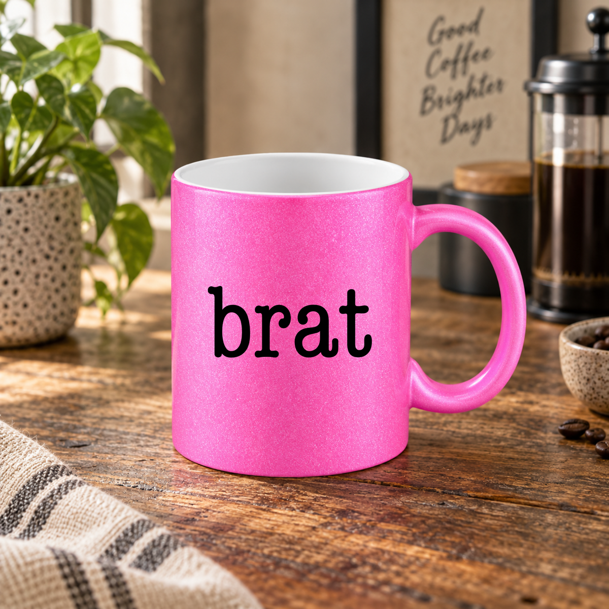 Brat - Glitter Mug