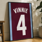 Personalised 2D Football Team Shirt Inspired