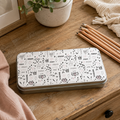Printed Metal Pencil Tin Hand drawn Girl power
