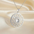 Modern 6mm Sterling Silver Memorial Pendant