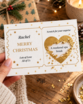 Personalised Christmas Scratch-Off Surprise Card – Gold Star Ticket Design