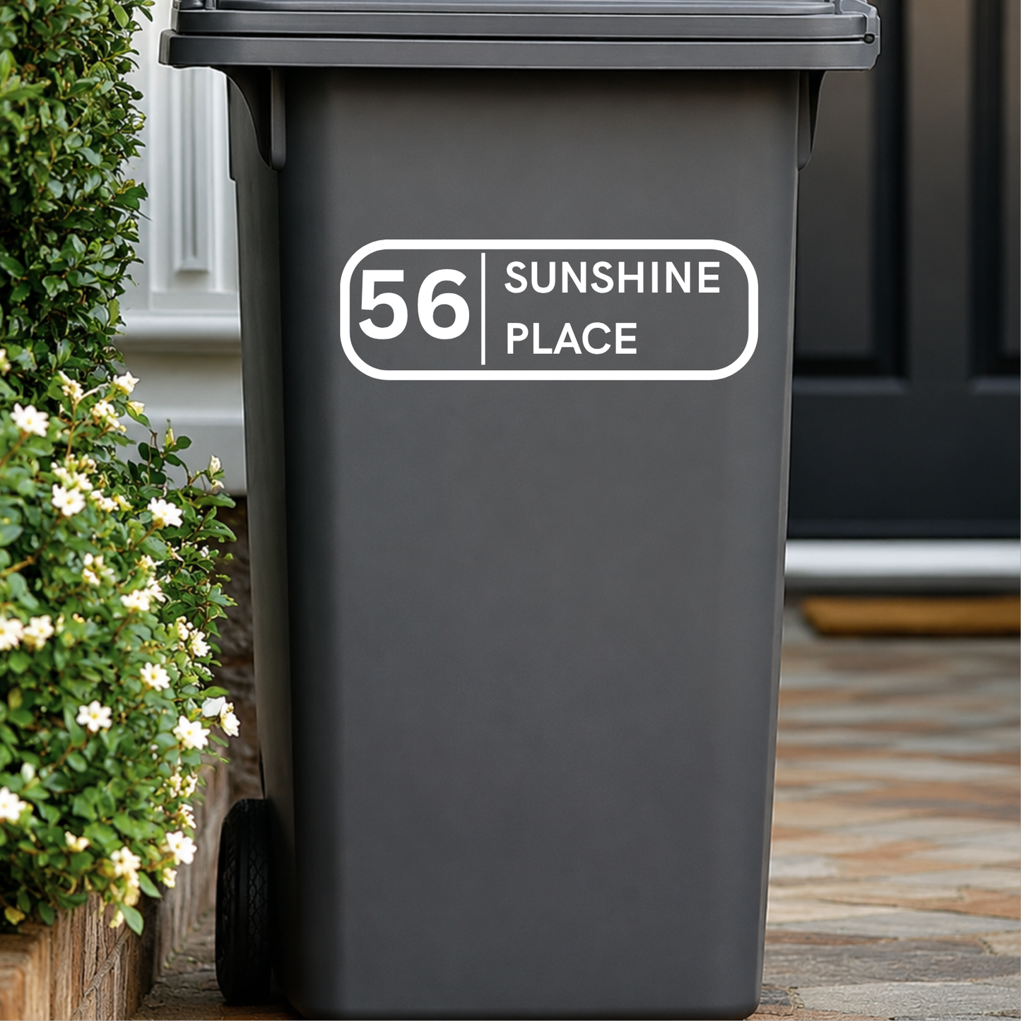 Modern Outline - Wheelie Bin Sticker