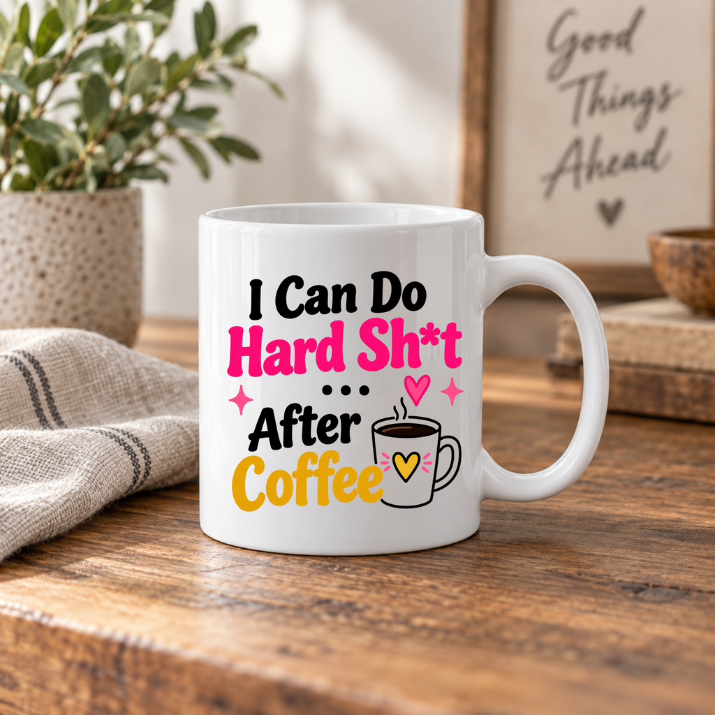 Funny Positive Affirmation 11oz Mug - I can after coffee