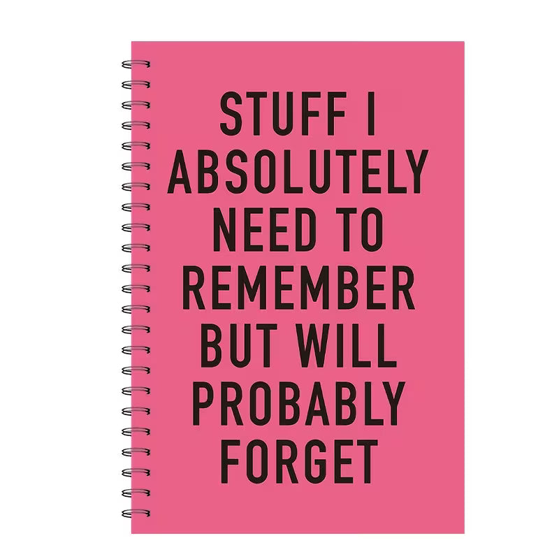 Stuff I absolutely need to remember - 100 page Notebook