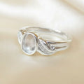 Feather CZ Sterling Silver Memorial Ring