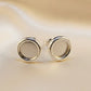 Plain Silver Earring Stud 8mm - 0055