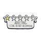 Adulting 1 star, do not recommend - Pin Badge