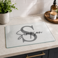 Initial & Surname- Glass Chopping Board