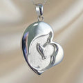 Mother & Child Sterling Silver Memorial Pendant
