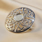 Silver Round Celtic Brooch - 0147S