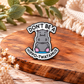 Don't Be a Hippo-Twatamus – Funny Rude Hippo Enamel Pin Badge 🦛