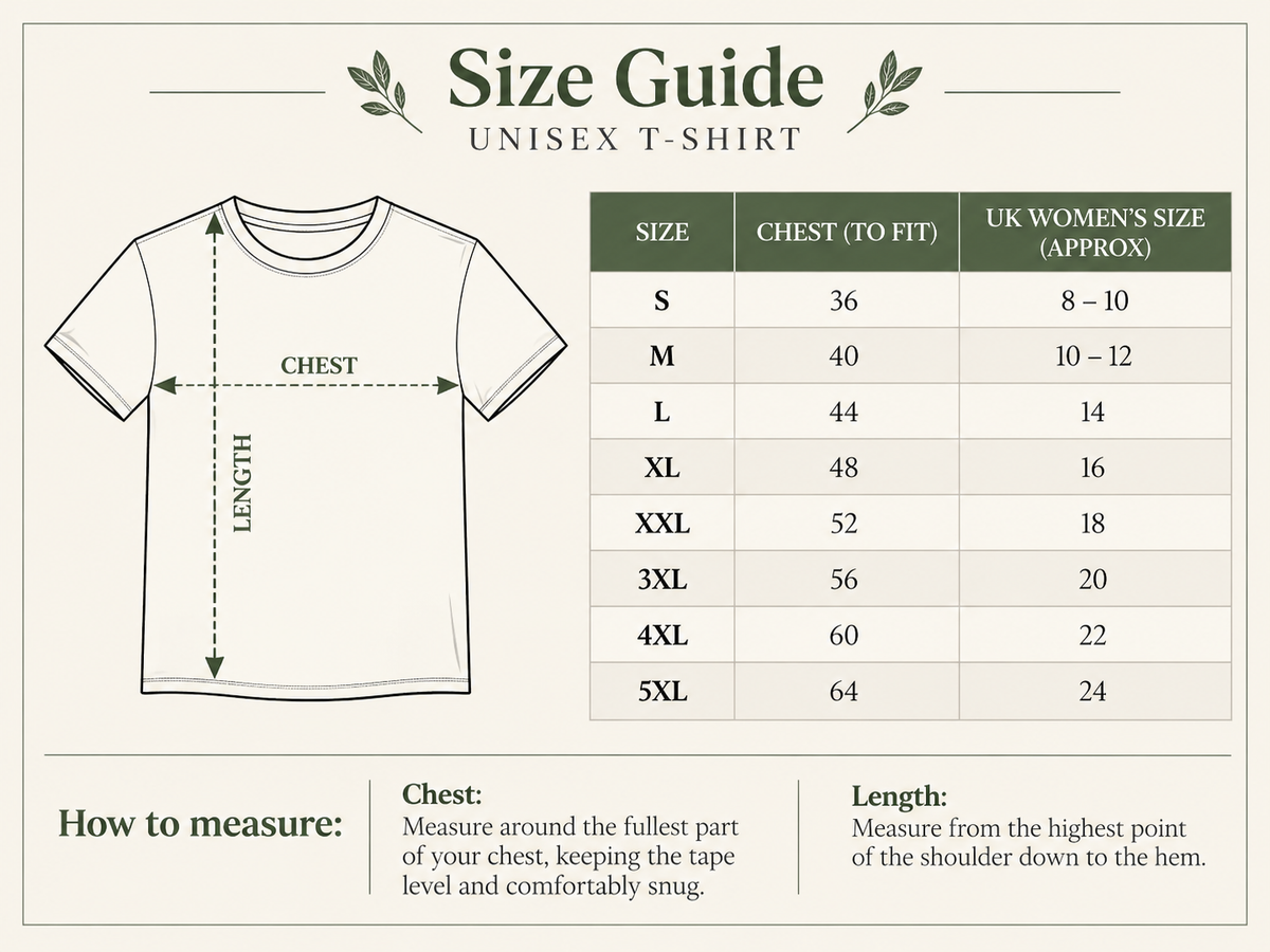 Size guide for Very Feral Very Unhinged Very Batshit – Oversized Washed T-Shirt