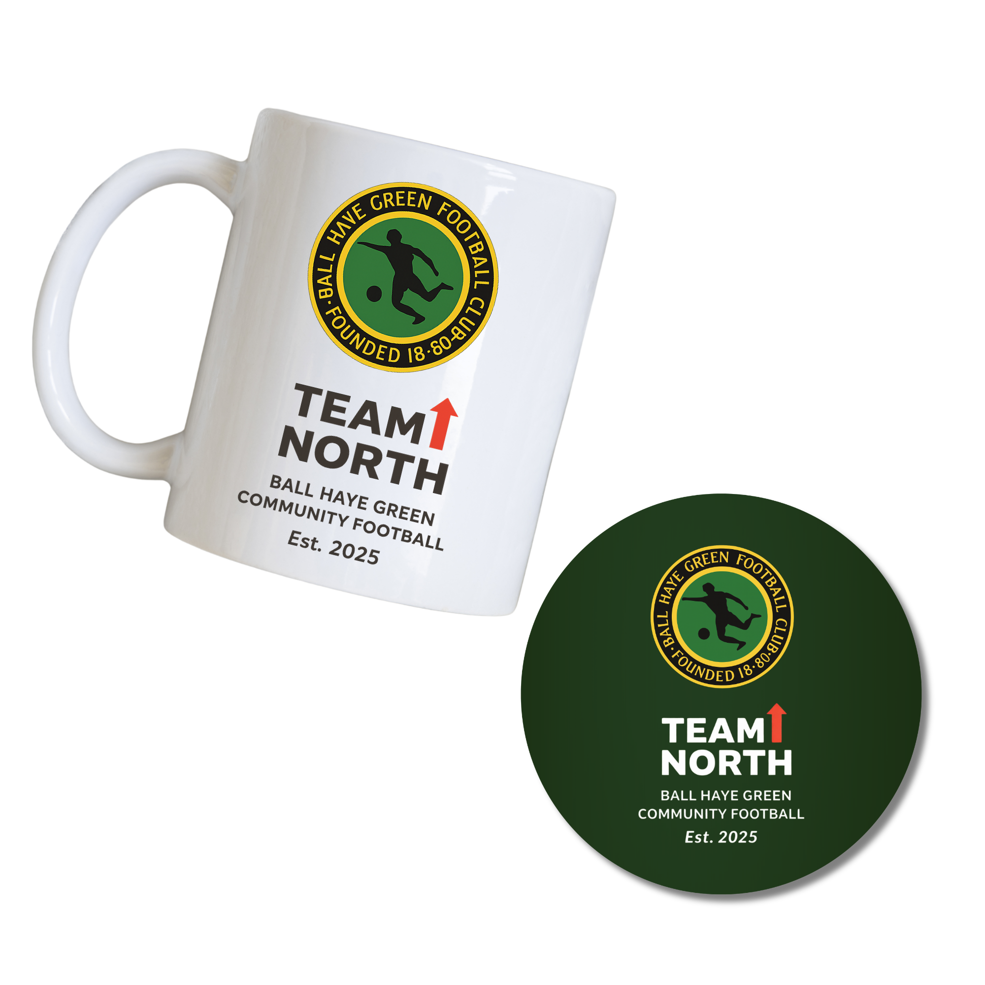 Ball Haye Green Team North - Mug & Coaster Bundle