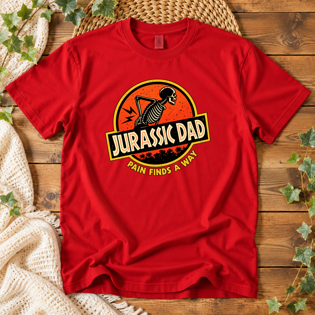 Jurassic Dad – Funny Dinosaur Dad Unisex T-Shirt