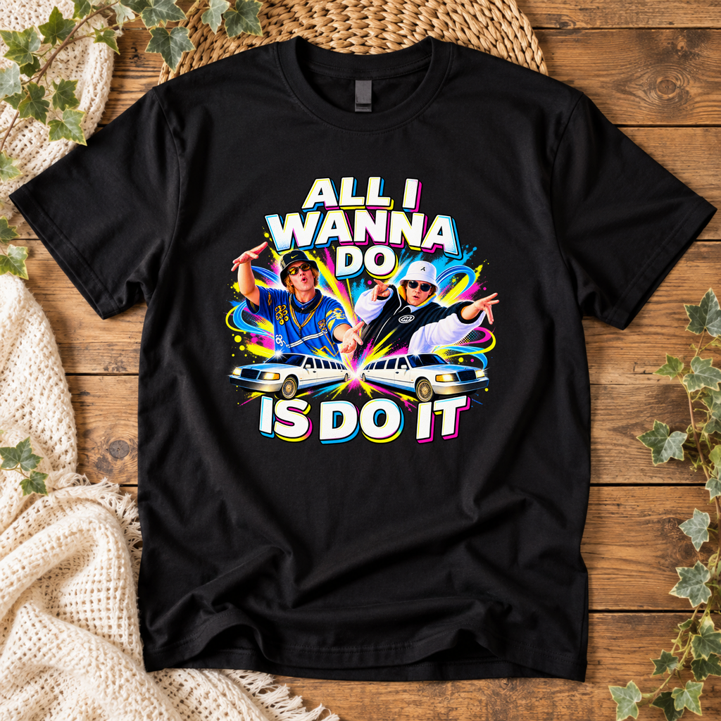 All I Wanna Do Is Do It – Funny Retro 90s Unisex T-Shirt