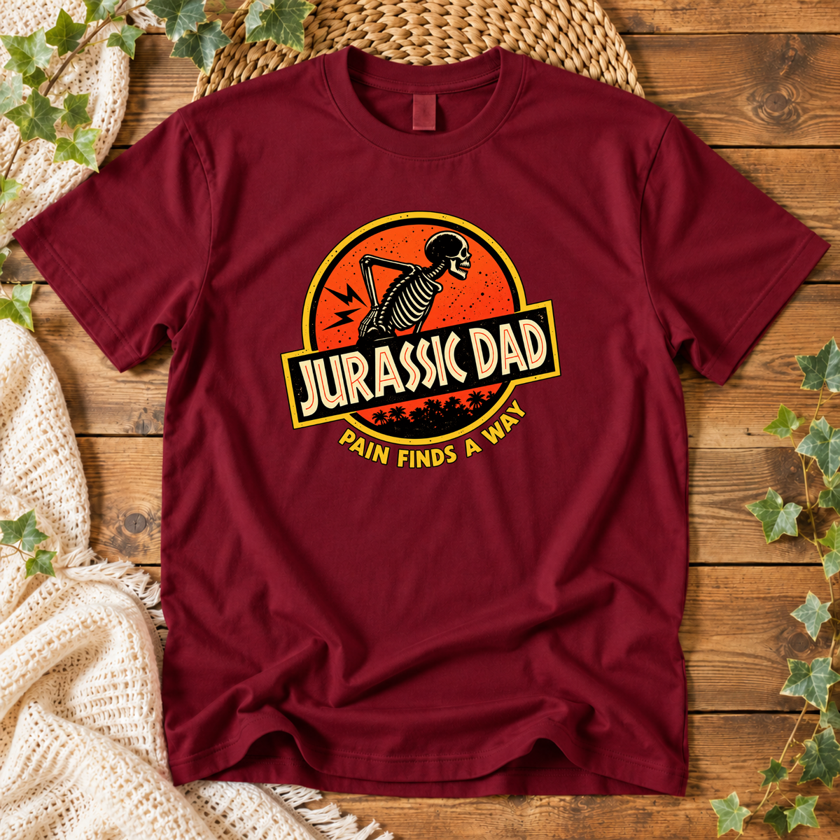 Jurassic Dad – Funny Dinosaur Dad Unisex T-Shirt