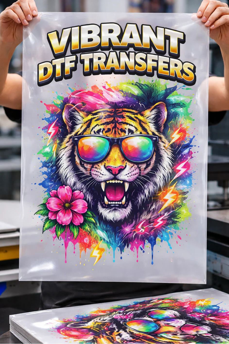DTF print for single sizes