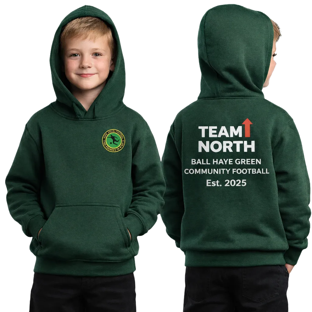 Ball Haye Green Team North - Childs Hoodie