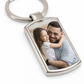 Personalised Metal Photo Keyring (Curved Rectangle)