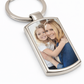 Personalised Metal Photo Keyring (Curved Rectangle)