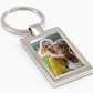 Personalised Metal Photo Keyring (Rectangle)