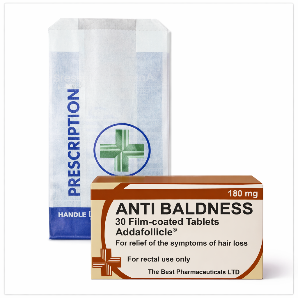 Anti Baldness Novelty Prescription Gift | Funny Joke Prescription Gift