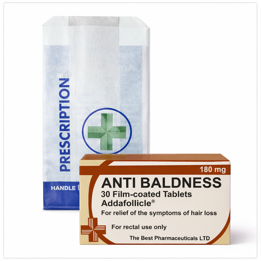 Anti Baldness Novelty Prescription Gift | Funny Joke Prescription Gift