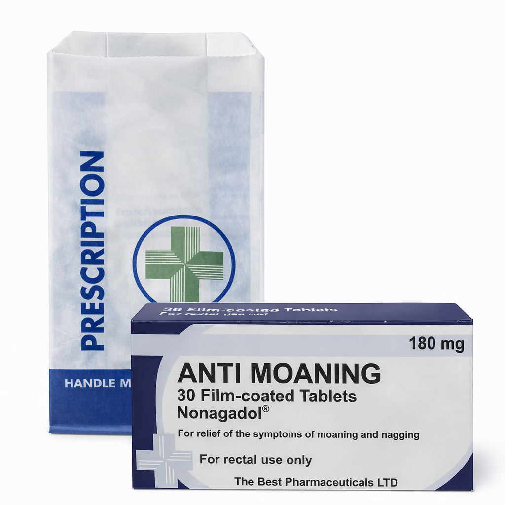 Anti Moaning Novelty Prescription Gift | Funny Joke Prescription Gift