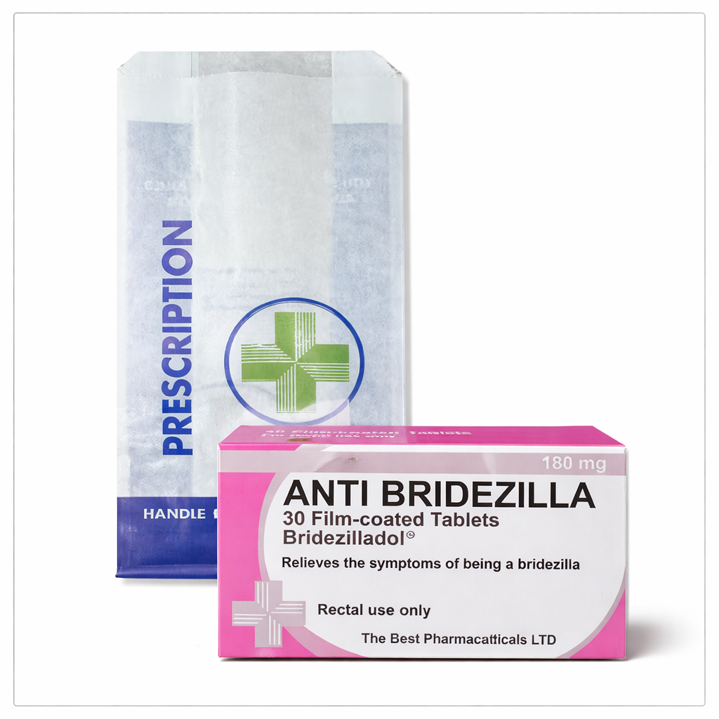 Anti Bridezilla Novelty Prescription Gift – Wedding Joke Present