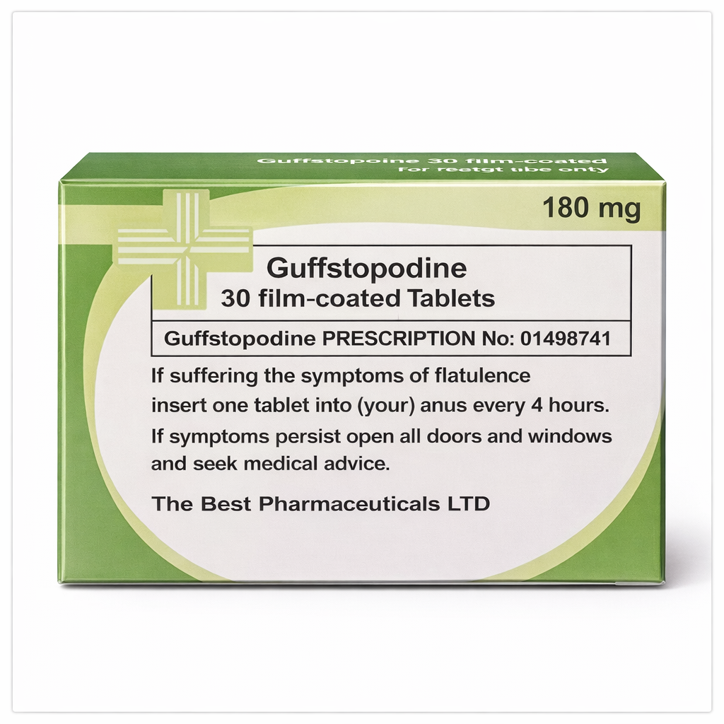 Anti Fart Novelty Prescription Gift | Funny Joke Prescription Gift