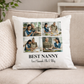 Personalised 4 Photo Collage - Cushion Cover