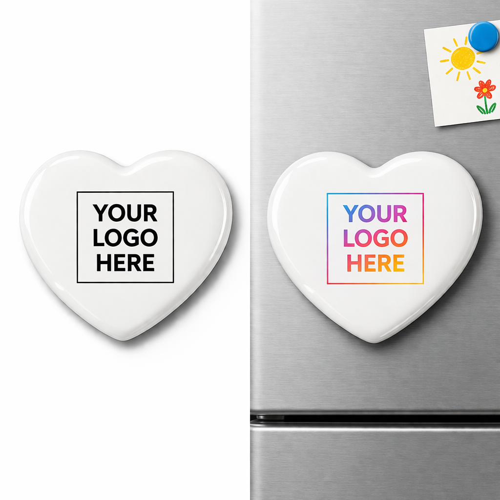 Fridge Magnet Ceramic Heart