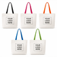 Canvas Tote Bag with Coloured Handles