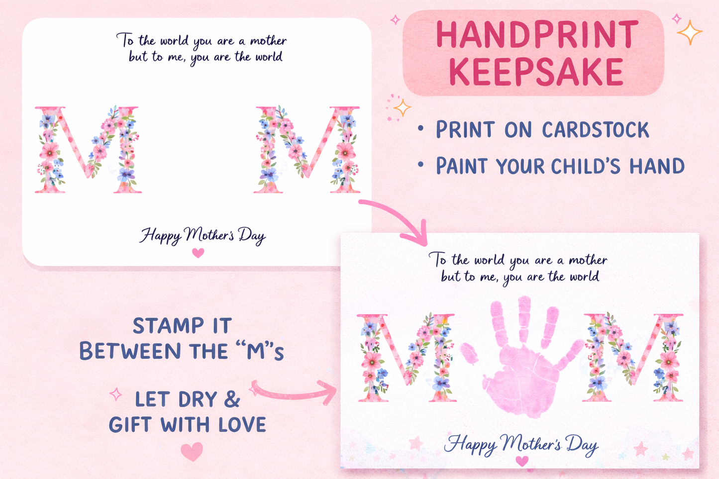 Mother’s Day Handprint - Keepsake Print