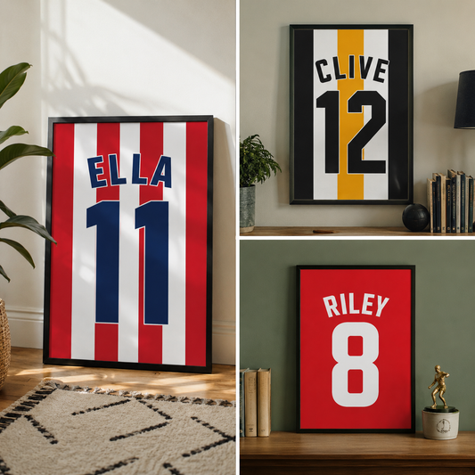 Personalised 2D Football Team Shirt Inspired