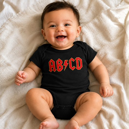 ABCD inspired ACDC - Baby Vest